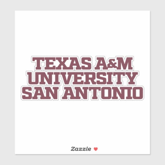 Texas A&M University - San Antonio Aufkleber (Blatt)