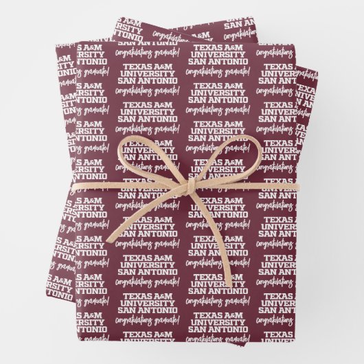 Texas A&M University - San Antonio Geschenkpapier Set (Beispiel)