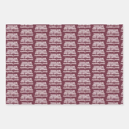 Texas A&M University - San Antonio Geschenkpapier Set (Vorderseite)