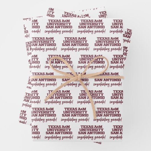 Texas A&M University - San Antonio Geschenkpapier Set (Beispiel)