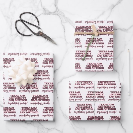Texas A&M University - San Antonio Geschenkpapier Set (Vorderseite)