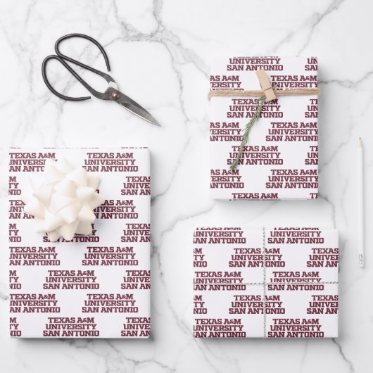 Texas A&M University - San Antonio Geschenkpapier Set (Vorderseite)