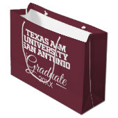 Texas A&M University - San Antonio Große Geschenktüte (Vorderseite Schrägansicht)
