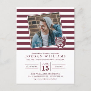 Texas A&M University - San Antonio Jaguars Ankündigungspostkarte