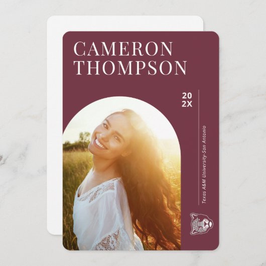 Texas A&M University - San Antonio | Jaguars Einladung (Vorne/Hinten)