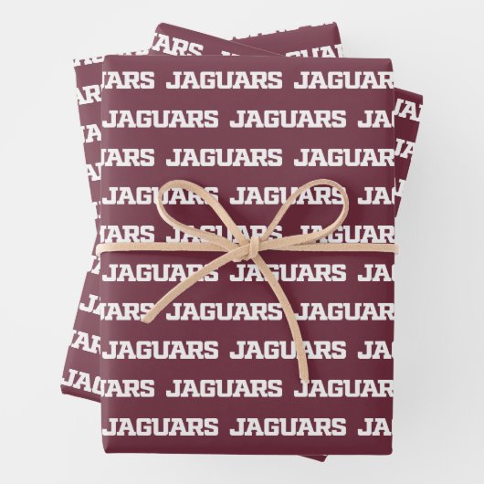 Texas A&M University - San Antonio Jaguars Geschenkpapier Set (Beispiel)
