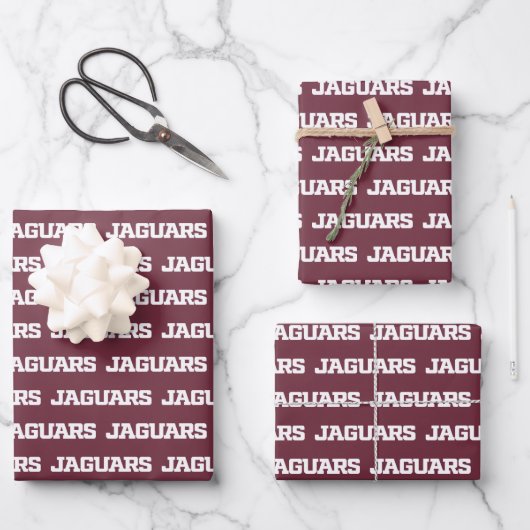 Texas A&M University - San Antonio Jaguars Geschenkpapier Set (Vorderseite)
