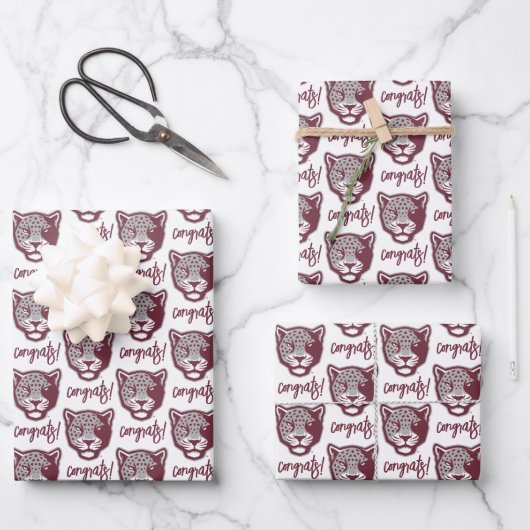 Texas A&M University - San Antonio | Jaguars Geschenkpapier Set (Vorderseite)