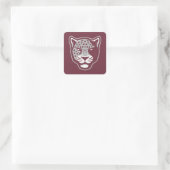 Texas A&M University - San Antonio | Jaguars Quadratischer Aufkleber (Tasche)