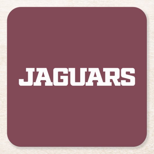 Texas A&M University - San Antonio Jaguars Rechteckiger Pappuntersetzer (Vorderseite)