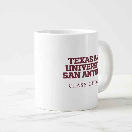 Texas A&M University - San Antonio Jumbo-Tasse (Vorderseite Rechts)