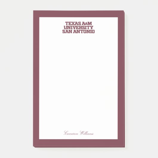 Texas A&M University - San Antonio Post-it Klebezettel (Vorderseite)