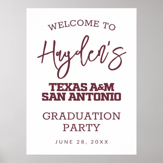 Texas A&M University - San Antonio Poster (Vorne)