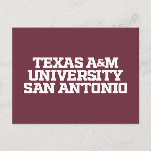 Texas A&M University - San Antonio Postkarte (Vorderseite)