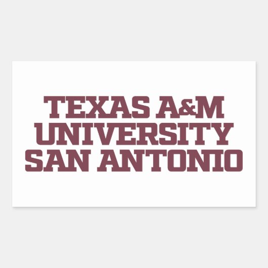 Texas A&M University - San Antonio Rechteckiger Aufkleber (Vorderseite)