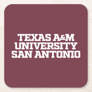 Texas A&M University - San Antonio Rechteckiger Pappuntersetzer