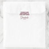 Texas A&M University - San Antonio Runder Aufkleber (Tasche)