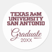 Texas A&M University - San Antonio Runder Aufkleber (Vorderseite)