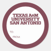 Texas A&M University - San Antonio Runder Aufkleber (Vorderseite)