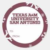 Texas A&M University - San Antonio Runder Aufkleber (Vorderseite)