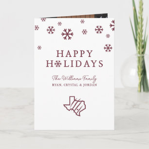 Texas A&M University - San Antonio   Staat-Logo Feiertagskarte