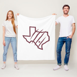 Texas A&M University - San Antonio   Staat-Logo Fleecedecke