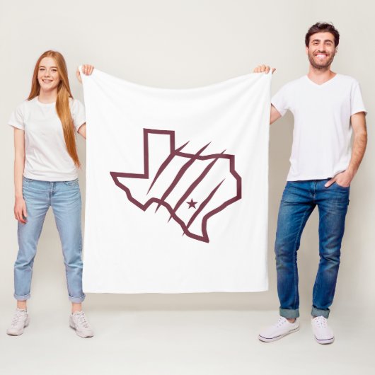Texas A&M University - San Antonio | Staat-Logo Fleecedecke (Beispiel)