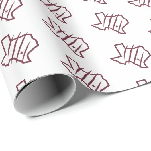 Texas A&M University - San Antonio | Staat-Logo Geschenkpapier (Rolleneckpunkt)