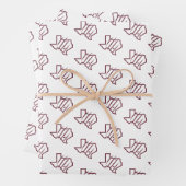 Texas A&M University - San Antonio | Staat-Logo Geschenkpapier Set (Beispiel)