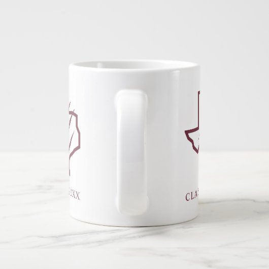 Texas A&M University - San Antonio | Staat-Logo Jumbo-Tasse (Rückseite)