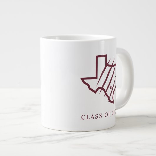 Texas A&M University - San Antonio | Staat-Logo Jumbo-Tasse (Vorderseite Rechts)