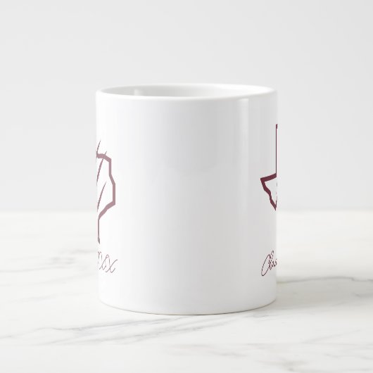 Texas A&M University - San Antonio | Staat-Logo Jumbo-Tasse (Vorderseite)
