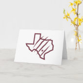 Texas A&M University - San Antonio | Staat-Logo Karte (Gelbe Blume)