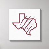 Texas A&M University - San Antonio | Staat-Logo Leinwanddruck (Vorderseite)