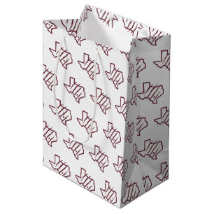 Texas A&M University - San Antonio Staat-Logo Mittlere Geschenktüte