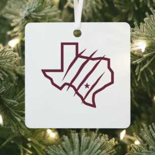 Texas A&M University - San Antonio   Staat-Logo Ornament Aus Metall