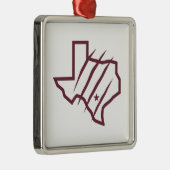 Texas A&M University - San Antonio | Staat-Logo Ornament Aus Metall (Rechts)