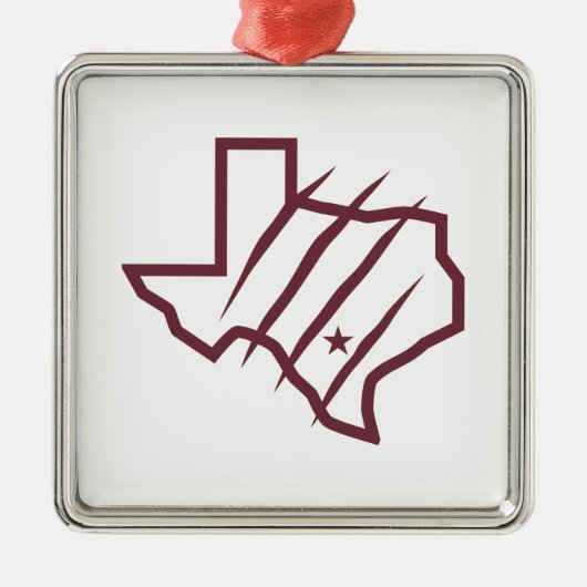 Texas A&M University - San Antonio | Staat-Logo Ornament Aus Metall (Vorne)