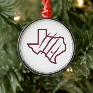 Texas A&M University - San Antonio   Staat-Logo Ornament Aus Metall