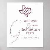 Texas A&M University - San Antonio | Staat-Logo Poster (Vorne)