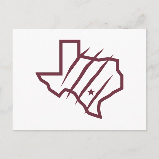 Texas A&M University - San Antonio | Staat-Logo Postkarte (Vorderseite)