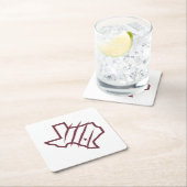 Texas A&M University - San Antonio | Staat-Logo Rechteckiger Pappuntersetzer (Vor Ort)