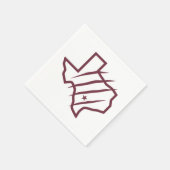 Texas A&M University - San Antonio | Staat-Logo Serviette (Ecke)