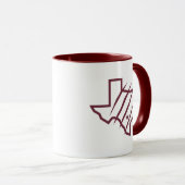 Texas A&M University - San Antonio | Staat-Logo Tasse (VorderseiteRechts)