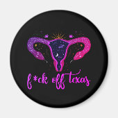 Texas Abortion Ban Celestial Uterus Protest Magnet (Vorne)