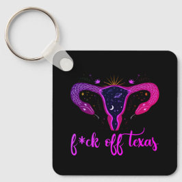 Texas Abortion Ban Celestial Uterus Protest Schlüsselanhänger
