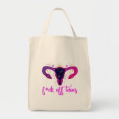 Texas Abortion Ban Celestial Uterus Protest Tragetasche (Vorne)