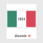 Texas Alamo Flag Aufkleber (Blatt)