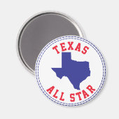 Texas All Star Magnet (Vorderseite/Rückseite)