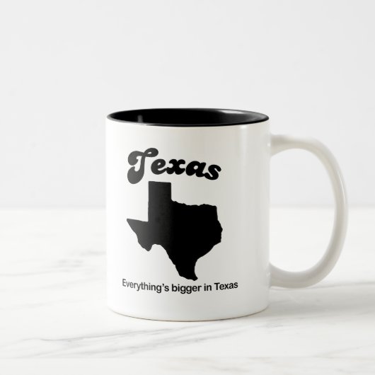 Texas - alles ist größer zweifarbige tasse (Rechts)